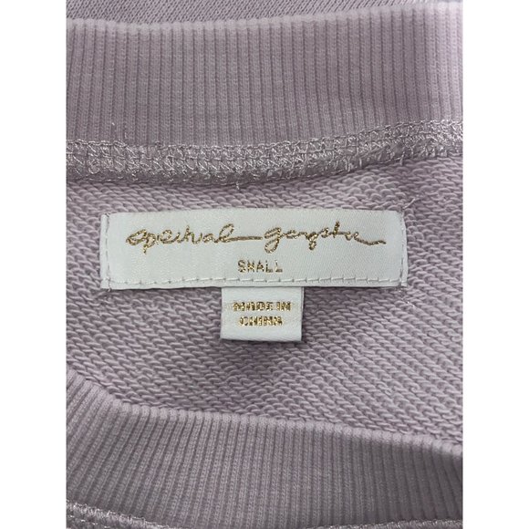 Spiritual Gangster Womens Lavender Crewneck Sweatshirt Long Sleeve Casual Pullov - Picture 12 of 12